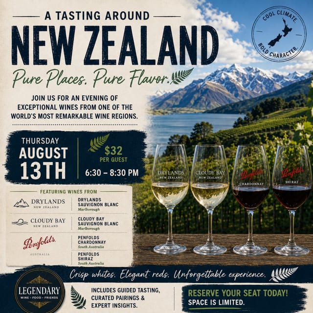 Wines from New Zealand!  