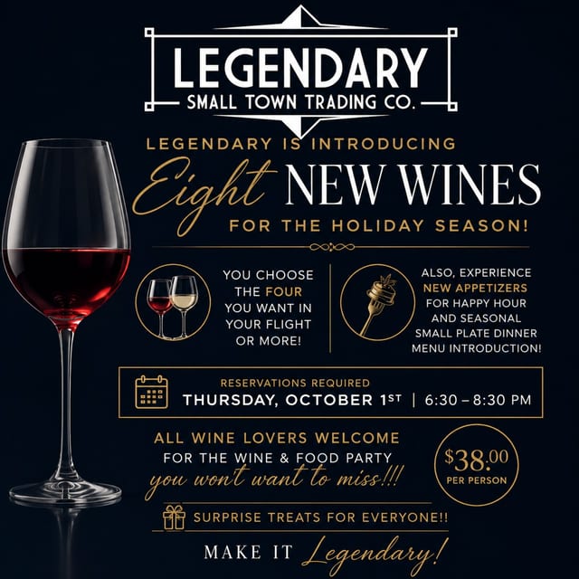 Experience Eight New Wines & Gourmet Faire! 